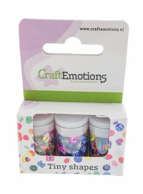 CraftEmotions Tiny Shapes - 3 tubes - various shapes 2 (04-23)