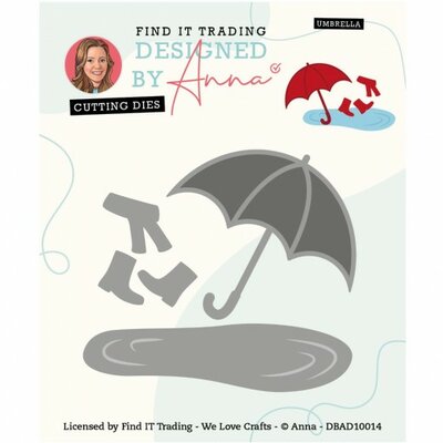DBAD10014 Designed by Anna - Cutting Dies - Umbrella