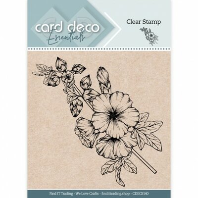 CDECS140 Hollyhock - Clear Stamp - Card Deco Essentials