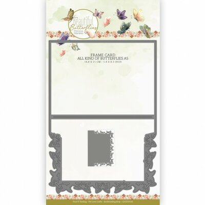 CDCD10141 Dies - Precious Marieke - Beautiful Butterflies - Frame All kind of butterflies A5