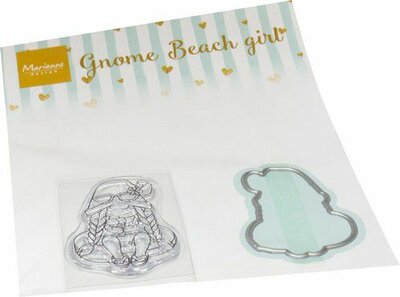Marianne D Clear Stamps & dies Gnome strand meisje CS1134 35 x 52 mm (06-23)