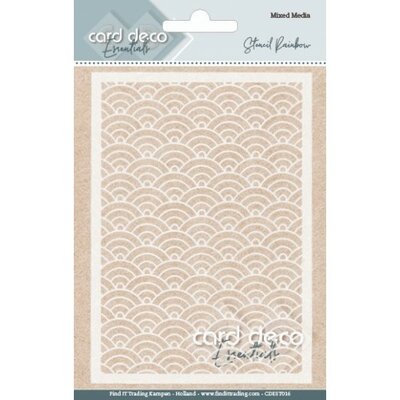 Card Deco Essentials - Mixed Media Stencil - Rainbow