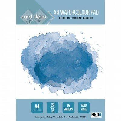 CDEPB001 Card Deco Essentials - Watercolour Pad (A4)
