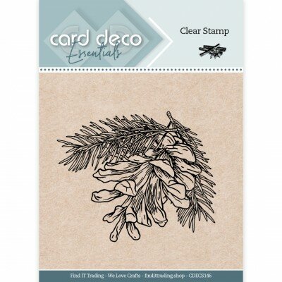 CDECS147 Card Deco Essentials Clear Stamps - Pine Cone