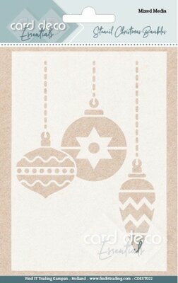 CDEST022 Card Deco Essentials - Mixed Media Stencil - Merry Christmas