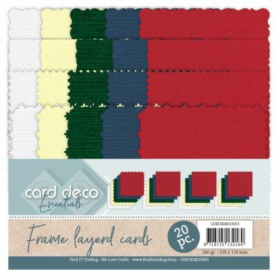 CDEOK4K10003 Card Deco Essentials - Frame Layered cards - Christmas 4K
