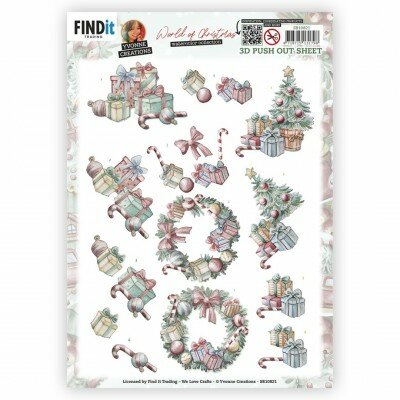 SB10821 3D Push-Out - Yvonne Creations - World of Christmas - Christmas Presents