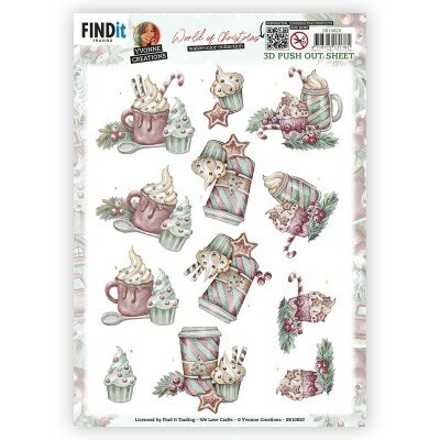SB10820 3D Push-Out - Yvonne Creations - World of Christmas - Hot Chocolate
