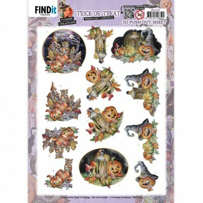 SB10783 3D Push-Out - Yvonne Creations - Trick or Treat - Halloween Pumpkin