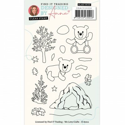 DBACS10006 Designed By Anna - Mix And Match Clear Stamps - Blake Bear