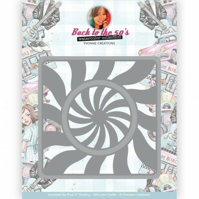 YCD10337 Dies - Yvonne Creations Back to the fifties - Fifties Frame