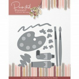 PM10263 Dies - Precious Marieke - Painted Pansies - Painting Set
