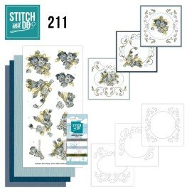 STDO211 Stitch and Do 211 - Precious Marieke - Painted Pansies