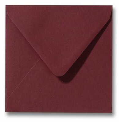 Enveloppen - Bordeaux - 17 X 17 Cm per 10 stuks