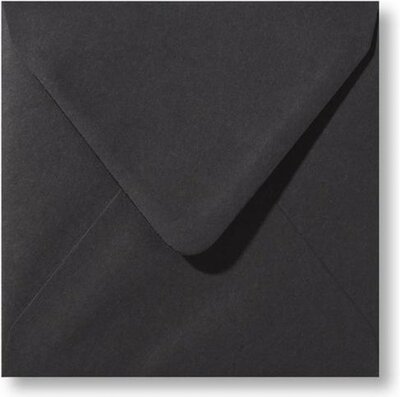 Enveloppen - Zwart - 14 X 14 Cm per 10 stuks