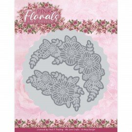 ADD10310 Dies - Amy Design - Pink Florals - Big Floral Circle