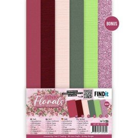AD-4K-10029 Linen Cardstock Pack - Amy Design - Pink Florals - 4K