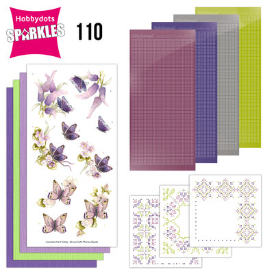 SPDO110 Sparkles 110 - Precious Marieke -  Butterflies in Purple