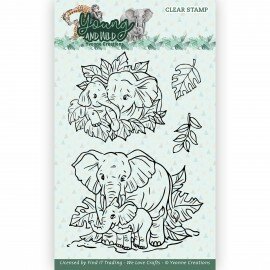 YCCS10078 Clear Stamps - Yvonne Creations - Young and Wild - Elephant