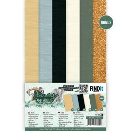 YC-4K-10025 Linen Cardstock Pack - Yvonne Creations - Young and Wild - 4K