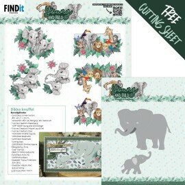 YCD10346 Dies - Yvonne Creations - Young and Wild - Elephants