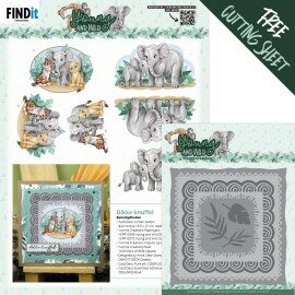 YCD10344 Dies - Yvonne Creations - Young and Wild - Wildlife Square