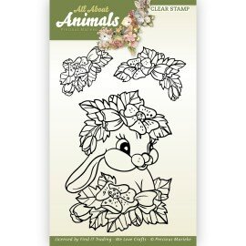 PMCS10052 Clear Stamps - Precious Marieke - All About Animals - Bunny