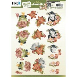 CD12131 3D Cutting Sheets - Precious Marieke - All About Animals - All About Orange