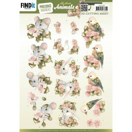 CD12129 3D Cutting Sheets - Precious Marieke - All About Animals - All About Pink