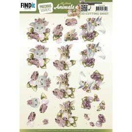 CD12128 3D Cutting Sheets - Precious Marieke - All About Animals - All About Purple