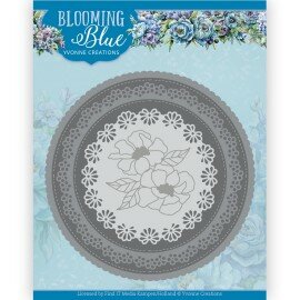 YCD10348 Dies - Yvonne Creations - Blooming Blue - Blooming Circle