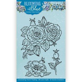 YCCS10081 Clear Stamps - Yvonne Creations - Blooming Blue - Rosehip