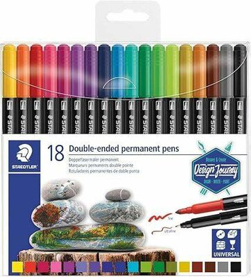 Staedtler Double-ended Permanent pens Set (18 stuks)