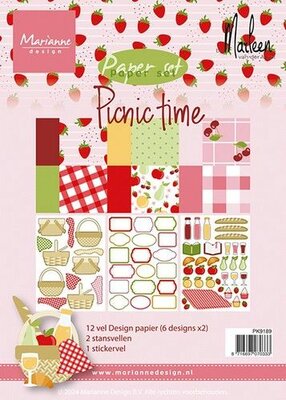 Marianne D Paperset Picnic time by Marleen PK9189 A5 6x12 (05-24)