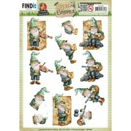 SB10920 3D Push Out - Yvonne Creations - Great Gnomes - Music Gnomes