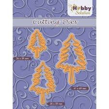 Hobby Solution • Snijmal 3 Dennebomen 26x39+35x59+41x69mm