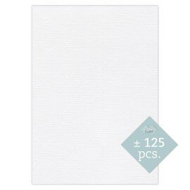 BULK 01 Linnenkarton A4 (29,7x21cm) Card Deco Wit per 125 vellen