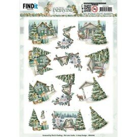 SB10944 3D Push Out - Amy Design - Enchanting Christmas - Village