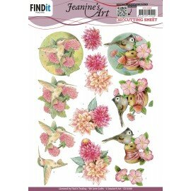 CD11928 3D Cutting Sheets - Jeanine's Art - Pink Ribbon Spool