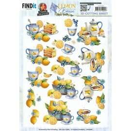 CD12205 3D Cutting Sheets - Yvonne Creations - Lemon Breeze - Lemon Tea