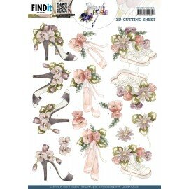 CD12197 3D Cutting Sheet - Precious Marieke - Ladies Shoe - HJ23301