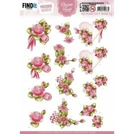 SB10968 3D Push Out - Precious Marieke - Blossom Blush - Magenta