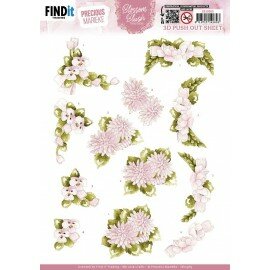 SB10965 3D Push Out - Precious Marieke - Blossom Blush - Light Pink