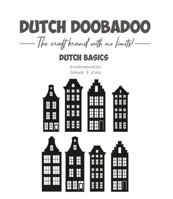 Die-cuts - DDBD - Dutch basics - Grachtenpandjes
