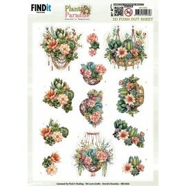 3D Push out Sheet - Berries Beauties - Plant Paradise - Hanging Baskets