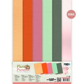 Linen Cardstock Pack - Berries Beauties - Plant Paradise - A4