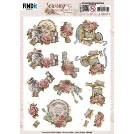 3D Push out Sheet - Amy Design - Sewing Serenity - Stitching