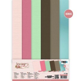Linen Cardstock Pack - Amy Design - Sewing Serenity - A4