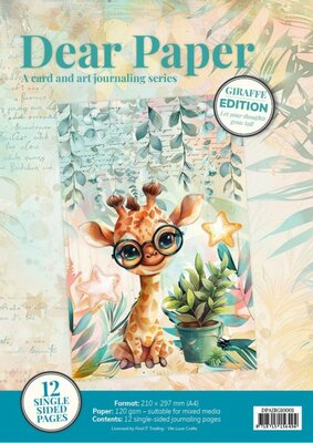 Dear Paper - A Card and Art Journaling Serie - Backgrounds - Giraffe