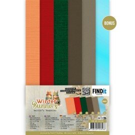 BB-4K-10026 Linnen Cardstock Pack - Berries Beauties - Winter Bunnies - 4K